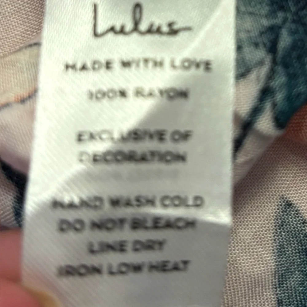 Lulu’s Hello Darling Floral Off-Shoulder Mini Dress Pale Pink, Size XL, NWT - Picture 9 of 12